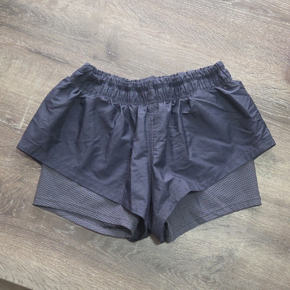 Adidas by Stella McCartney Black Athletic Layered Running Shorts